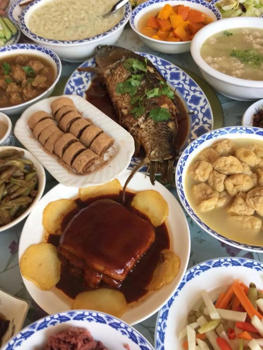 上口村驴打滚宴